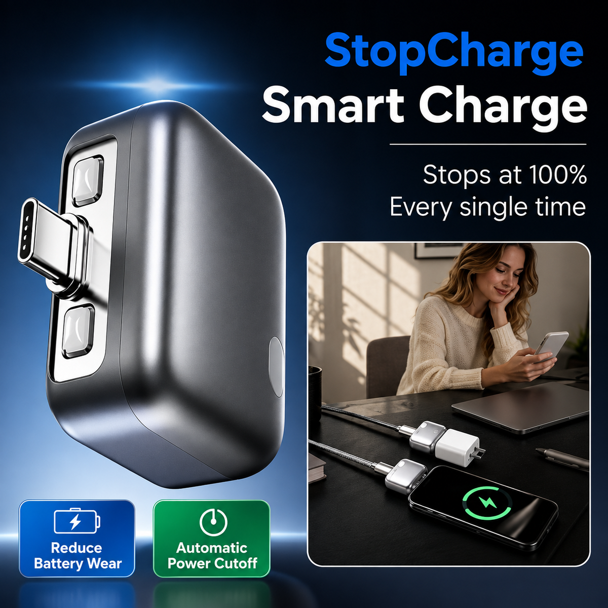 Smart Charger Adapter Auto Power Disconnector