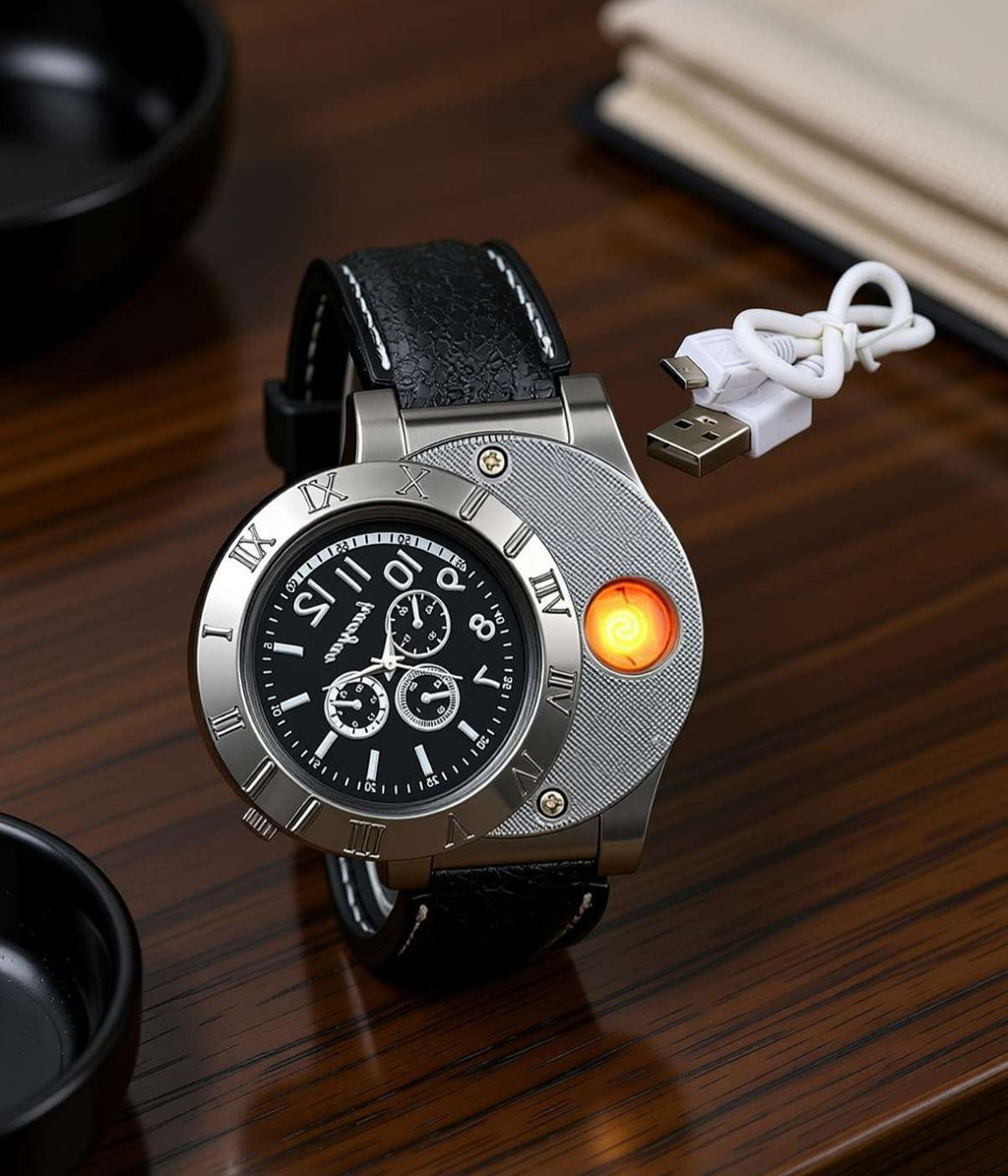 LIGHTER WATCH- USB RECHARGEABLE