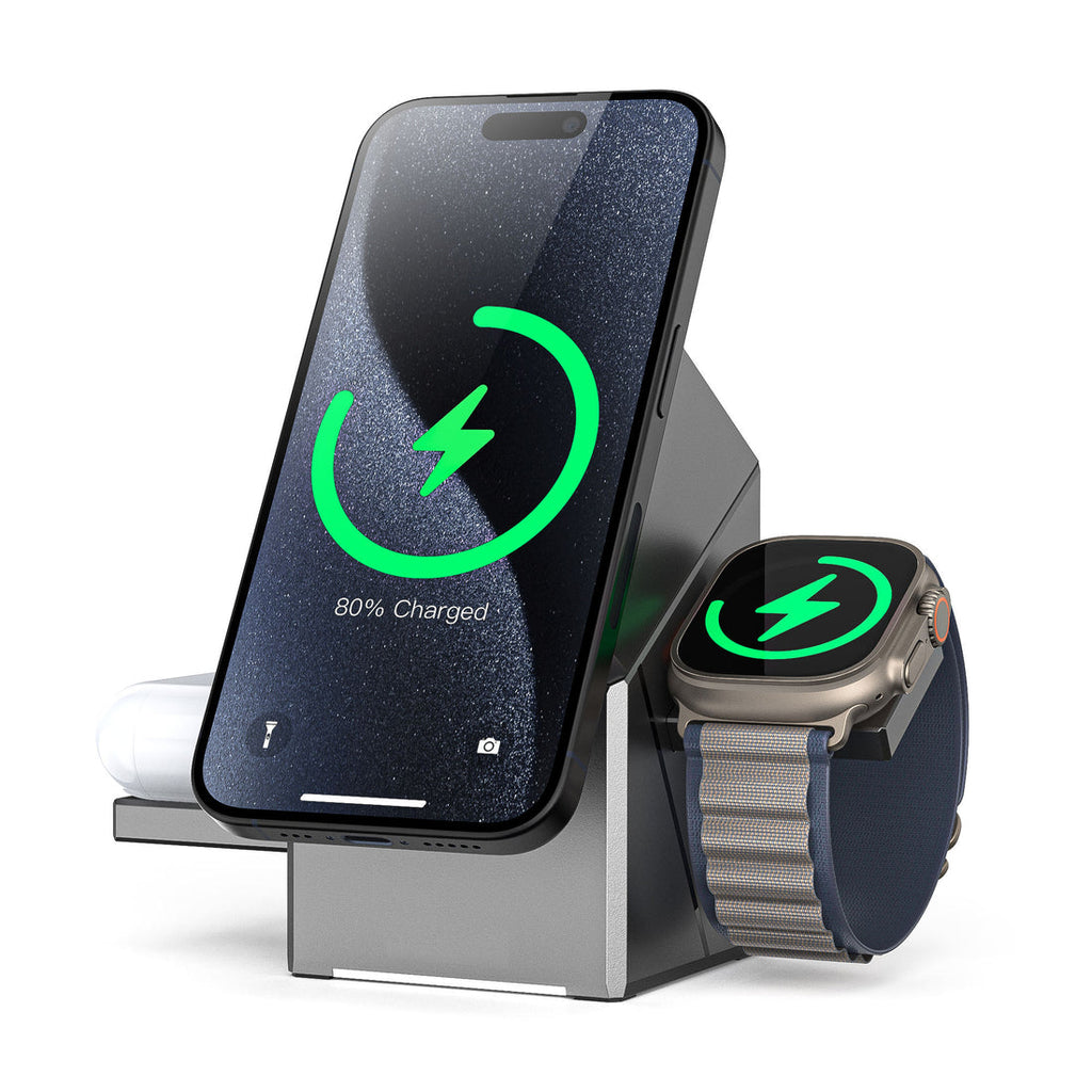 3-in-1 Magnetic Wireless Charging Station
