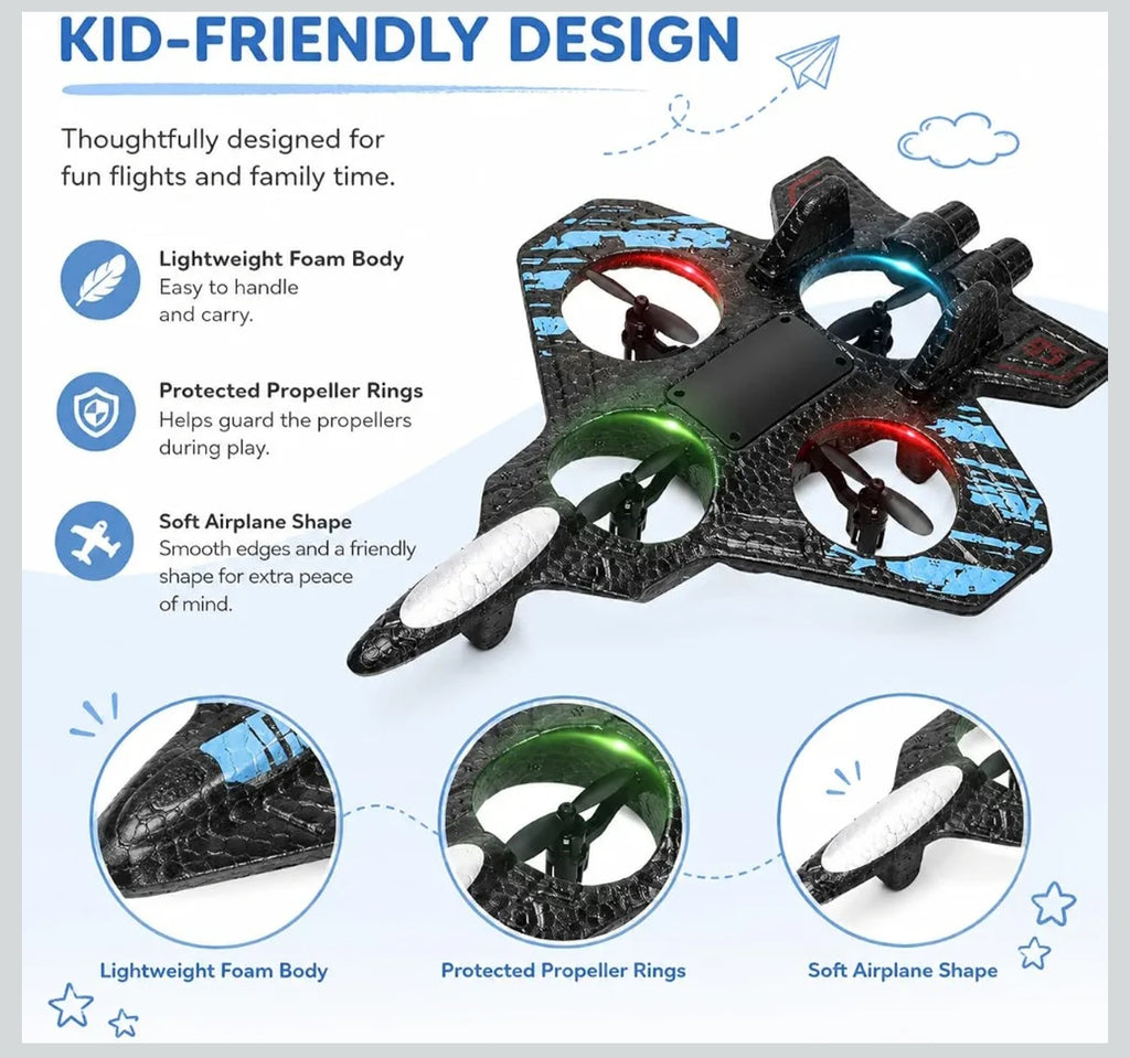 X33 Fighter Aircraft Drone - Remote Control Quadcopter