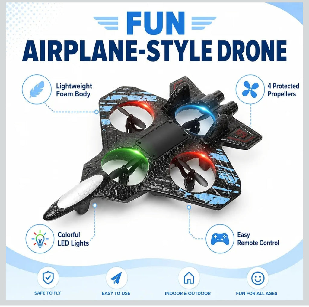 X33 Fighter Aircraft Drone - Remote Control Quadcopter