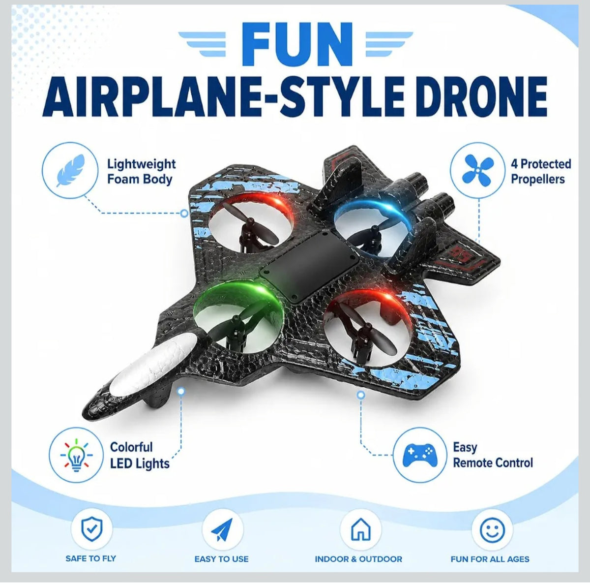 X33 Fighter Aircraft Drone - Remote Control Quadcopter
