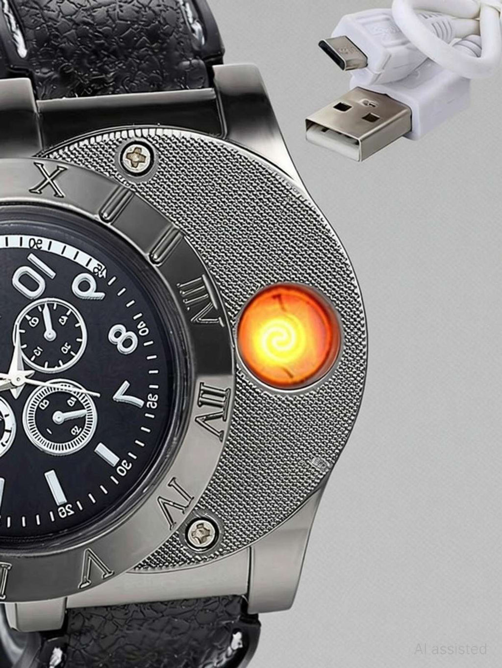 LIGHTER WATCH- USB RECHARGEABLE